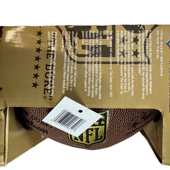 Wilson NFL Mini Autographed The Duke Leather Football Joe Klecko Tom Cavanagh - Picture 8 of 10